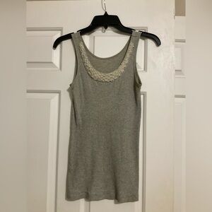 Elegant Gray Sleeveless Top